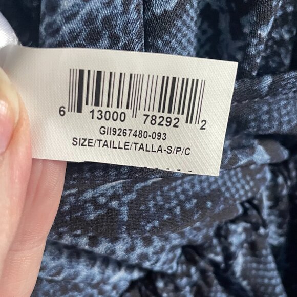 Bcbg Max Azria blue python print jumpsuit - Picture 7 of 7